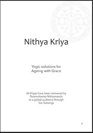 Nithya Kriya: Yogic Solutions for Ageing With Grace (Book)