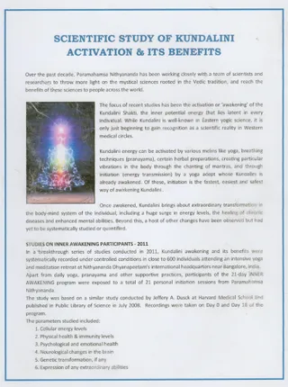 Benefits of Kundalini Awakening (Edition 1) (Book)
