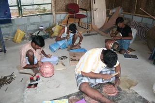 Swamiji-Supervising-The-Metal-Carving-Work - IMG_1968.JPG