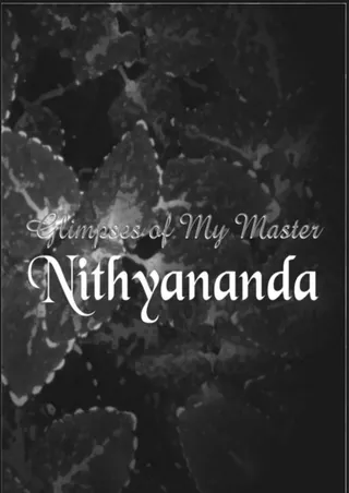 Glimpses of My Master Nithyananda (2nd Edition) (Book)