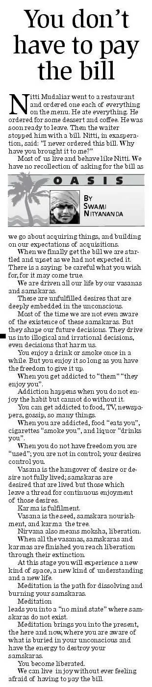 Article - You Don't Have to Pay the Bill
