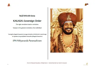 KAILASA's Sovereign Order (Edition 1) (Book)