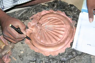 Swamiji-Supervising-The-Metal-Carving-Work - IMG_1981.JPG