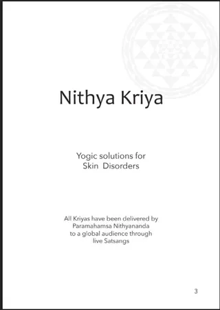 Nithya Kriya: Yogic Solutions For Skin (Book)