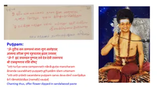 1996 - Puja Manual Handwritten by HDH