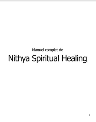 Nithya Spiritual Healing (Book)