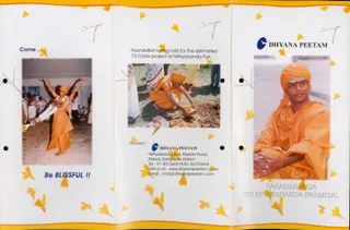Invitation -Dhyanapeetam Opening Ceremony