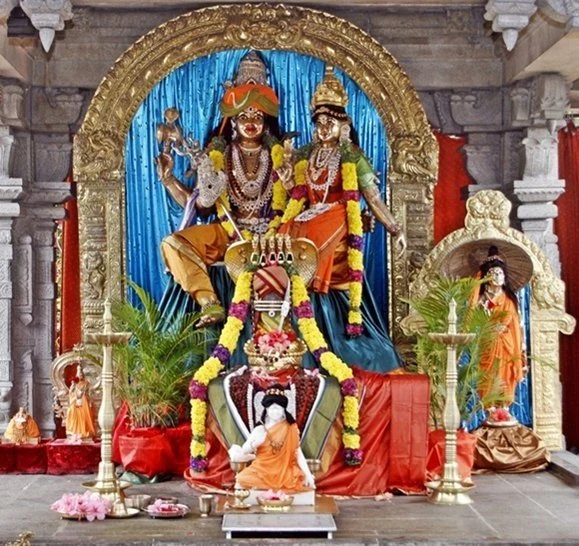 A special decoration of Anandeswara Anandeswari, Bidadi Temple
