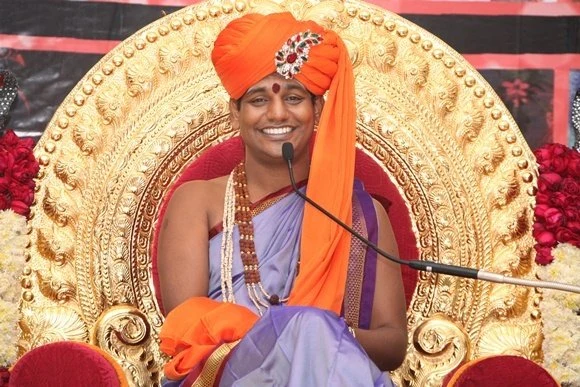Paramahamsa Nithyananda during morning satsang, sharing His personal experience in Kailash, to the devotees all around the world