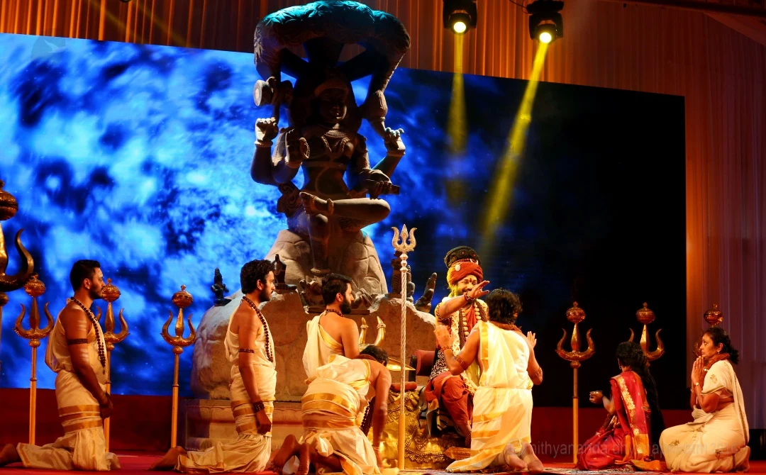 Today was the first day of individual energy Darshan in which His Holiness initiated all the participants into Third Eye Awakening! They are now ready to begin Manifesting their own Shaktis!