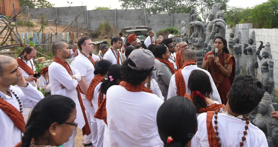 Campus Tour - Sacred Arts Univercity Campus - Stone, hand carved Deities
