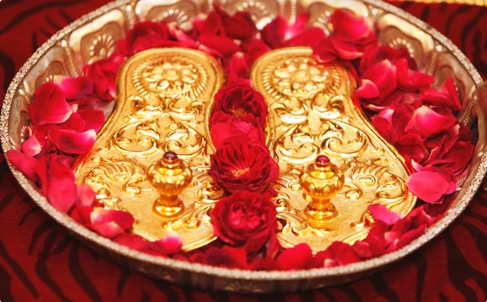 Swamiji's Golden Padukas