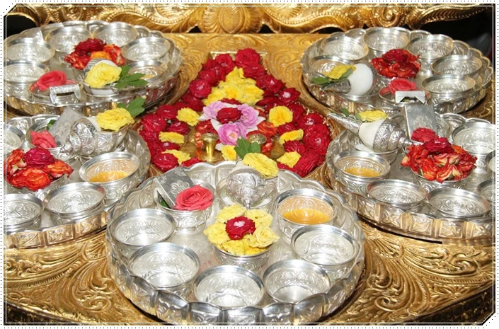 Morning Padukapuja in Progress.