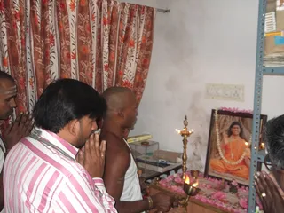 Speciality Medical Camp Held in thiruvannamalai Adheenam, started with Arati to the Master for more than 200 people