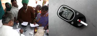 Diabetes checking machine...