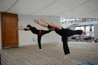 Morning Yoga - Keeping steady on swaying waters