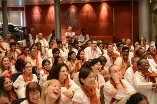 IA Session in progress - bliss in the presence ofthe Master