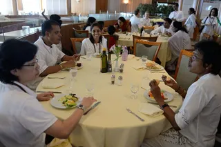 Breakfast sharings on the Cruise