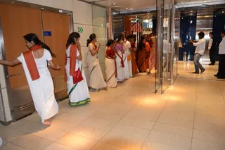 Swamiji arrives!