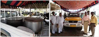 Food supplies to Thasildar office as well...