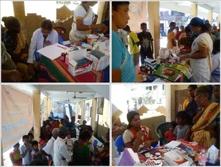 Medical camp by other ashram doctors in other places...