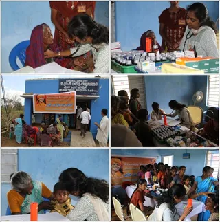 Medical camp in Veeranam, Thandamangalam area...