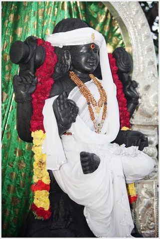 Primordial Guru Dakshinamurti shrine under the sacred Banyan tree...