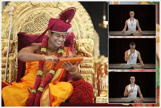 Swamiji starts the today's Nithya kriya on Care for Urinary Infections...