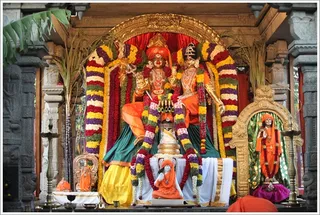 Sri Nithyanandeshwara & Nithyanandeshwari, the presiding deities of Nithyananda Dhyanapeetam...