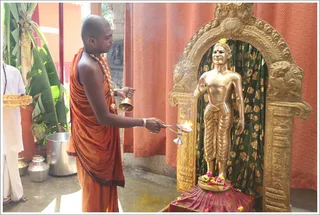 Chitra Nakshatra Abisheka for Swamiji's Utsava Murti - Snapana Snanam...