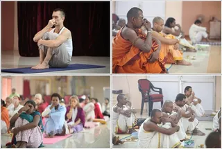 Nithya kriya in progress...