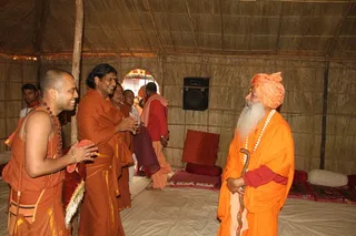 Peetatheswarof Atal Akhada which is a sect of Maha Nirvani Peeta