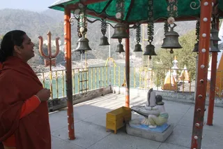 Paramahamsa Nithyananda at the historical Kailaasa Niketan Temple in Rishikesh