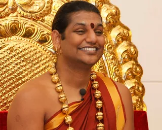 Paramahamsa Nithyananda during the Nithya Satsang