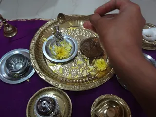 Upachara Puja being performed