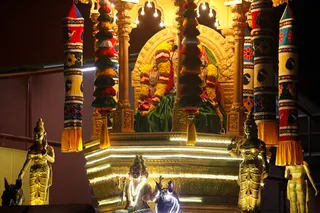 Ratosavam - Rajarajeshwari being taken on procession in the Adheenam