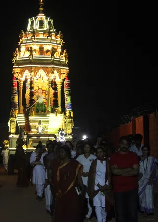 The tall rath carries Shree Rajarajeshwari