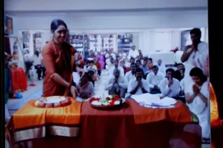 e-Kalpataru - Hyderabad connects on 2-way video conferencing to receive blessings