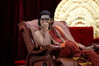 Swamiji giving His listening during the Inner Awakening session