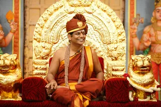 Bhagavan Sri Nithyananda Paramashivam delivering the Nithya Satsang