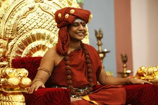 "First – listen – to achieve the Advaithic experience, there are thousands of methods. I can say, all methods reach you there only. It can be as simple as pouring water on a stone, to as deep as finding your source of thoughts. It can be as simple as this, and as difficult as that. Sometimes, I can say, finding the source of thought is too simple than remembering the right context and pouring water on a stone."