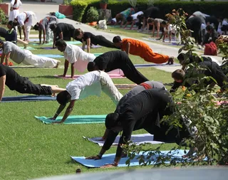 Afternoon Yoga session for Inner Awakening participants