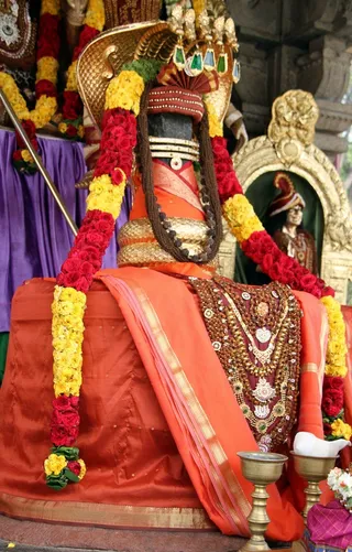 Swayambu Linga at the temple sanctum