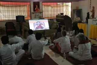Nithya Dhyaan Yoga the Life Bliss Program - level 1 participants in Bidadi