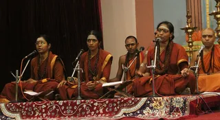Bhajan being offered