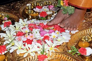 Lotus feet of Swamiji