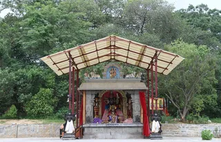 Nithyanandeshwara temple at the Bidadi Adheenam