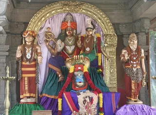 Nithyanandeshwara Temple at the Bidadi Adheenam