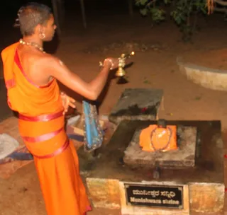 In Bidadi, Pooja is offered to Munishwara