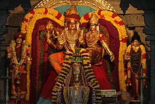 Nithyanandeshwara Temple at the Bidadi Ashram